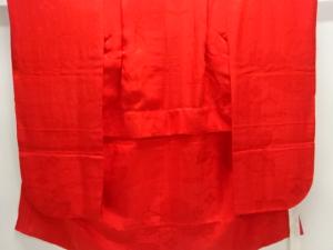 アンティーク　紋錦紗　菊桐模様織り出し長襦袢